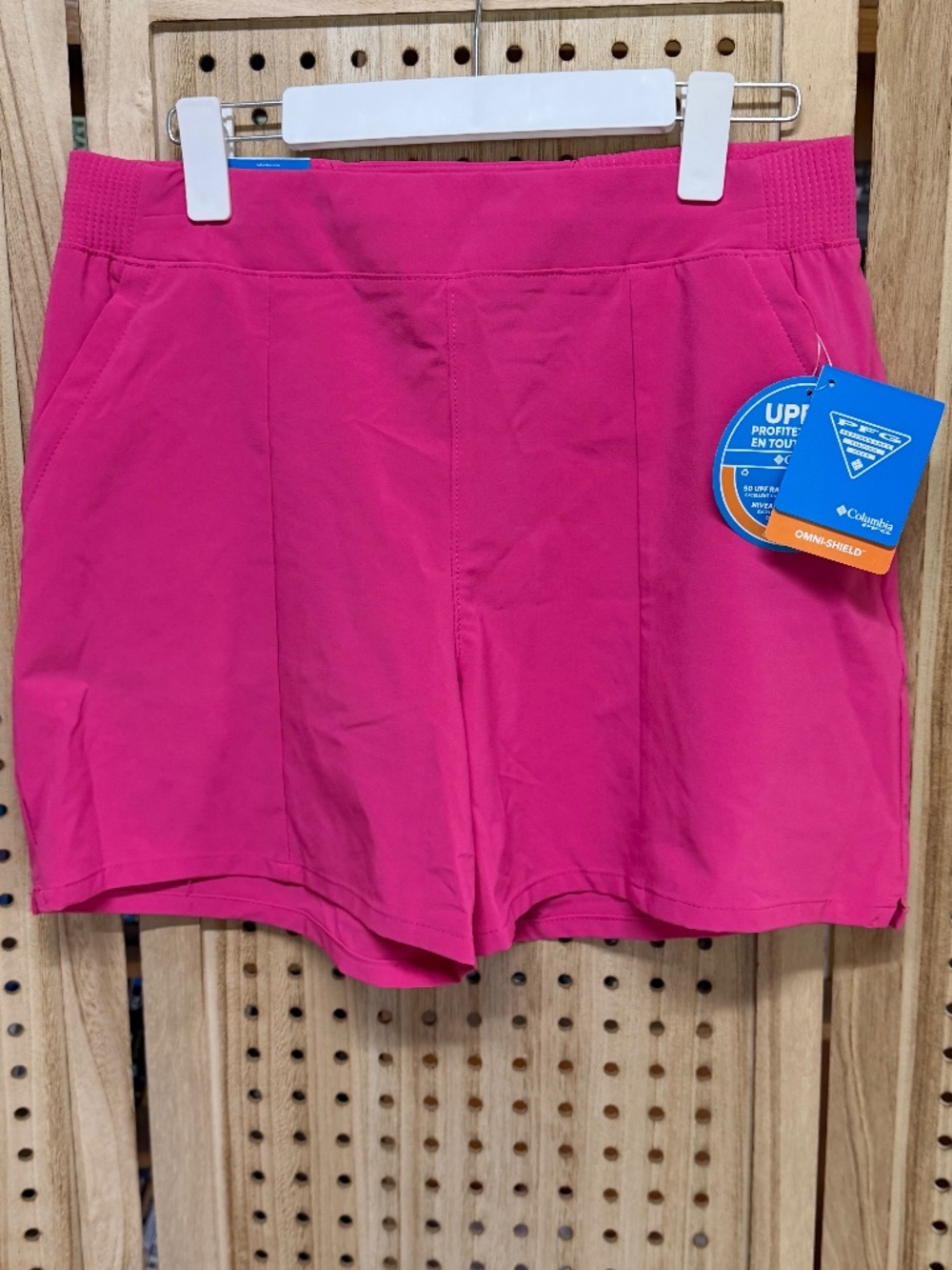 Columbia PFG Pink Shorts Omni Shield UPF 50 Womens Medium NWT